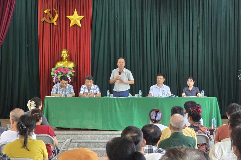 Xã Hồng Vân: 147 hộ dân đồng thuận phương án bồi thường dự án Khu đô thị thể thao quốc tế